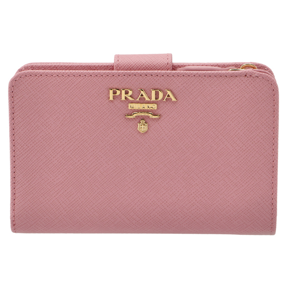 Prada Saffiano Bifold Pink Wallet - Picture 1 of 7